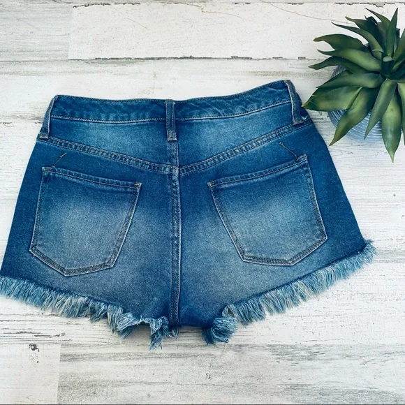 Mossimo high rise cut off shorts size 4 - Picture 2 of 2